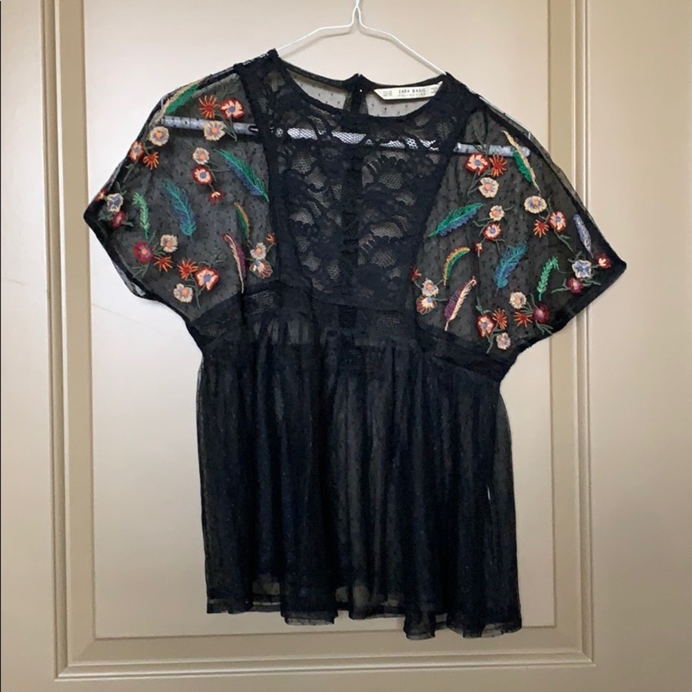 Black lace top